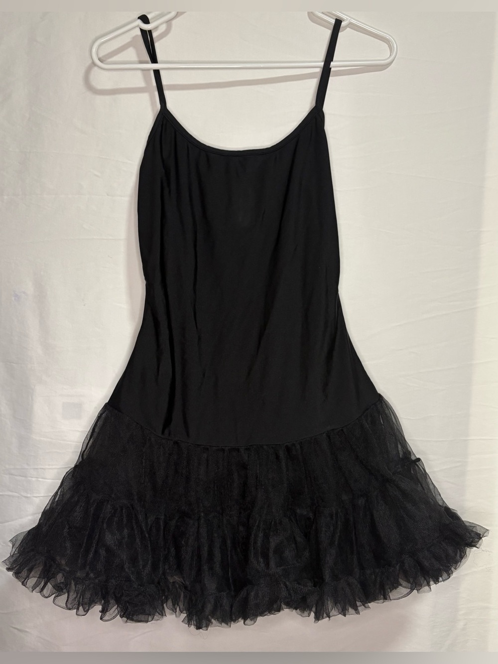 Leg Avenue Black Tulle Petticoat Mini Dress S/M Goth Halloween Costume